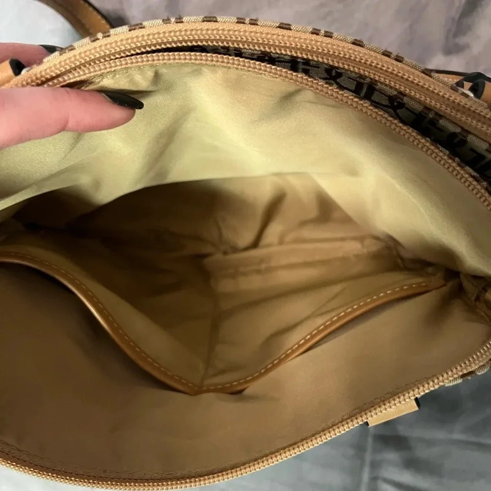 Giani Bernini Camel, Tan and Brown Shoulder Bag with Tons of Pockets